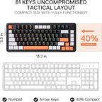 Redragon K714 Rapid Trigger HE Gaming Keyboard, 75% 81 Keys Wired Mechanical - Image 5