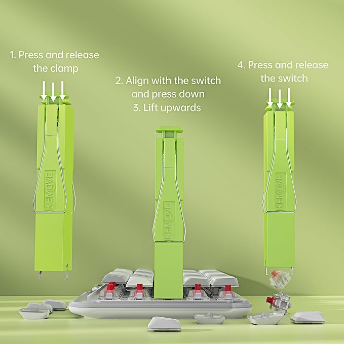 KEMOVE P10 2-in-1 Switch Puller Keycap Puller - Image 5