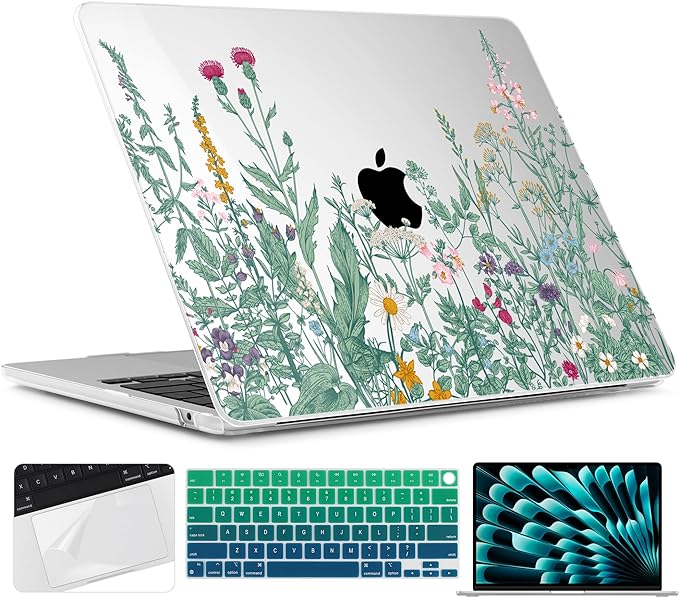 TWOLSKOO for M4 MacBook Air 13.6 inch Case 2025-2022 Release M4 A3240 M3 A3113 by TWOLSKOO