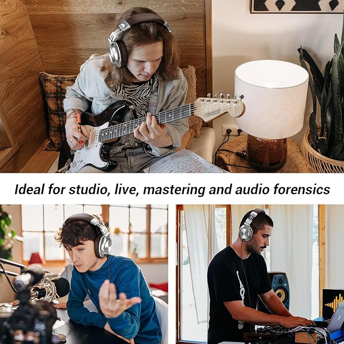 OneOdio A70 Bluetooth Over Ear Headphones, Wireless Headphones w/ 72H Playtime - Image 5