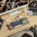 QK87 75% Keyboard with Multimedia Screen, QMK/VIA Wireless Gaming Keyboard - Image 6