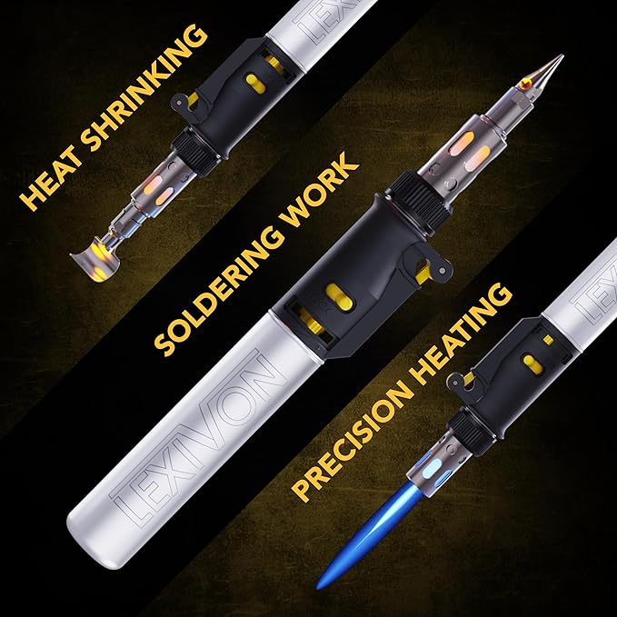 LEXIVON Butane Soldering Iron Multi-Purpose Kit | Cordless Self-Igniting - Image 6