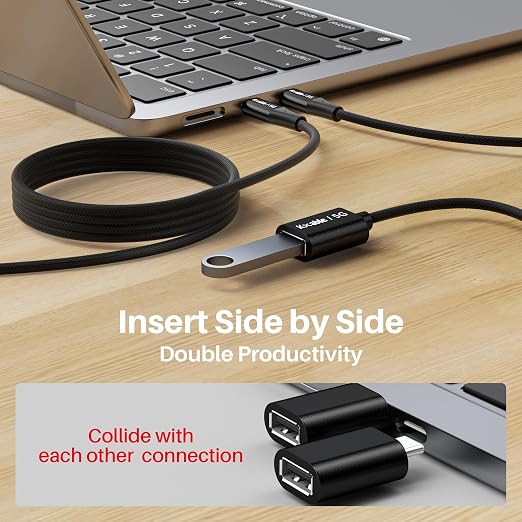 USB C to USB Female Cable 3FT, Type-C Male to USB A 3.1 Female OTG Cable - Image 3