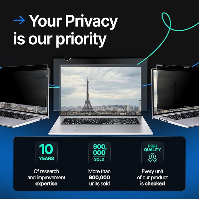 VINTEZ 15.6 Inch 16:9 Privacy Screen - Image 9