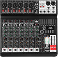 Audio Mixer 8 Channel Sound Mixer Console, Professional Music Mixing Board DJ by MIZISNR