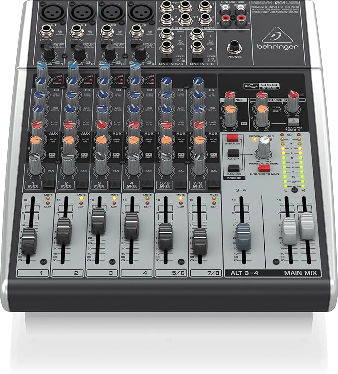 Behringer XENYX 1204USB Premium 12-Input 2/2-Bus Mixer - Image 2