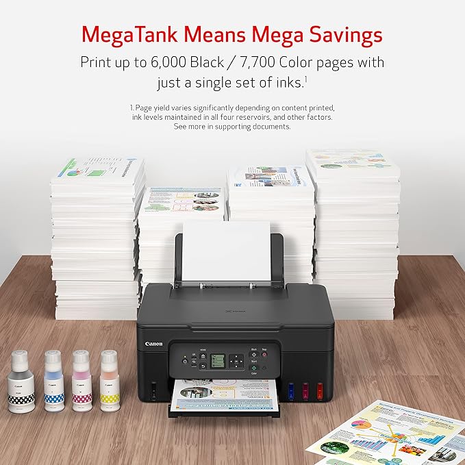 Canon MegaTank G3270 All-in-One Wireless Inkjet Printer. - Image 4