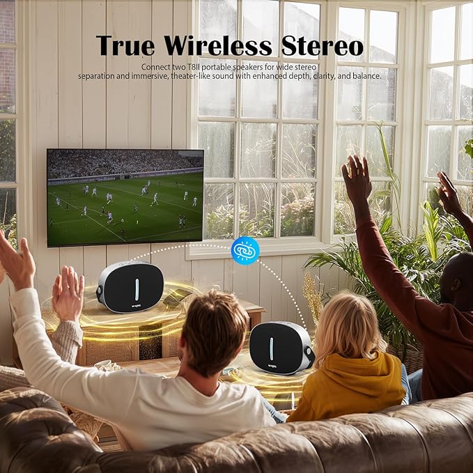 Bluetooth Speaker Loud, W-KING T8II Portable Bluetooth Speakers Wireless - Image 4