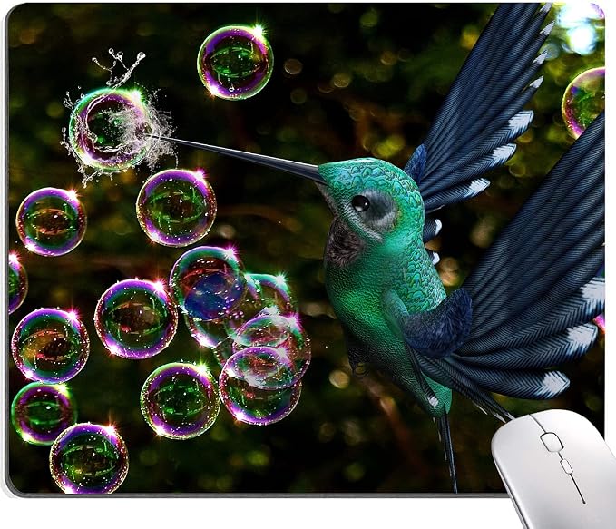 Hokafenle Hummingbird Mouse Mat by Hokafenle