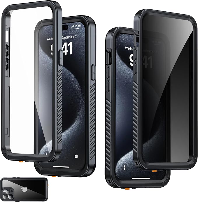 for iPhone 15 Pro Max Case Waterproof by AMILIFECASES