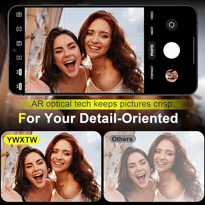 YWXTW Camera Lens Protector for Samsung Galaxy S25 Accessories 9H Tempered - Image 4