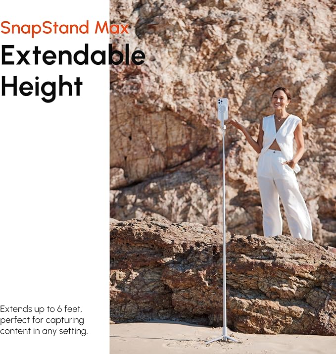 ShiftCam SnapStand Max – Magnetic Selfie Stick & Tripod – Compact, Foldable & - Image 5