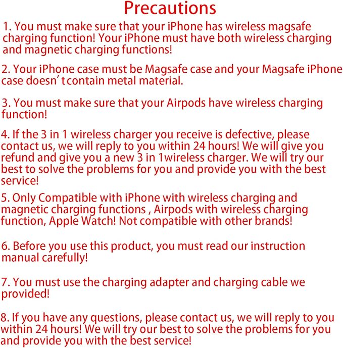 3 in 1 Wireless Charger for iPhone, Foldable Charging Station for Magsafe for - Image 2