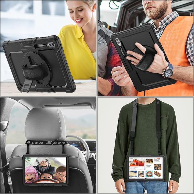 SEYMAC stock Case for Samsung Galaxy Tab S10 Ultra / S9 Ultra Tablet Case 14.6'' - Image 5