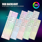 RedThunder K10 Wired Gaming Keyboard and Mouse and Wrist Rest Combo, RGB Backlit - Image 3