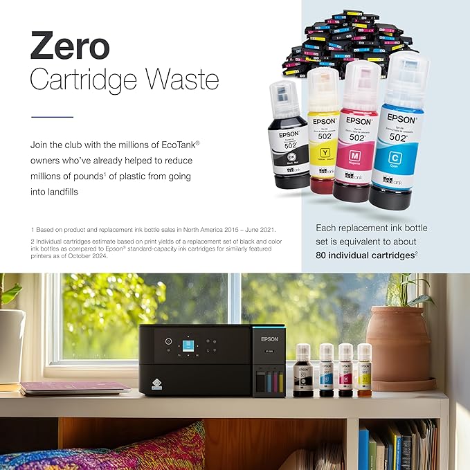 Epson EcoTank ET-2980 Wireless All-in-One Color Supertank Printer - Image 4