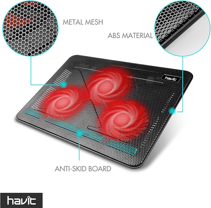 Havit HV-F2056 15.6-17 Inch Laptop Cooler Cooling Pad - Image 4