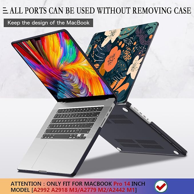 CISSOOK Compatible with MacBook Pro 14 inch Case 2024 2023 2022 2021 Release M4 - Image 5