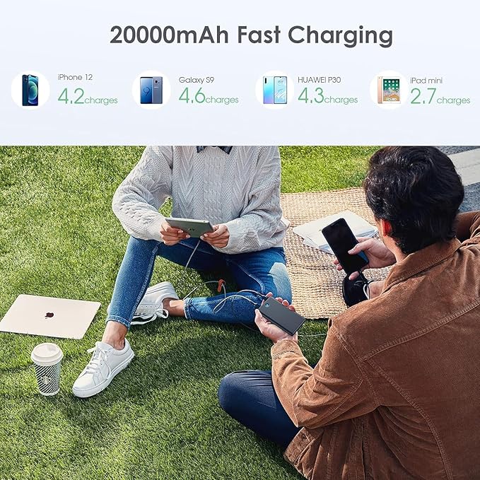 Portable Charger Power Bank 20000mAh, Ultra Slim Portable Phone Charger - Image 7