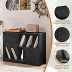 Large Record Player Stand with Vinyl Storage Up to 450 Albums, 39 Inch - Image 6