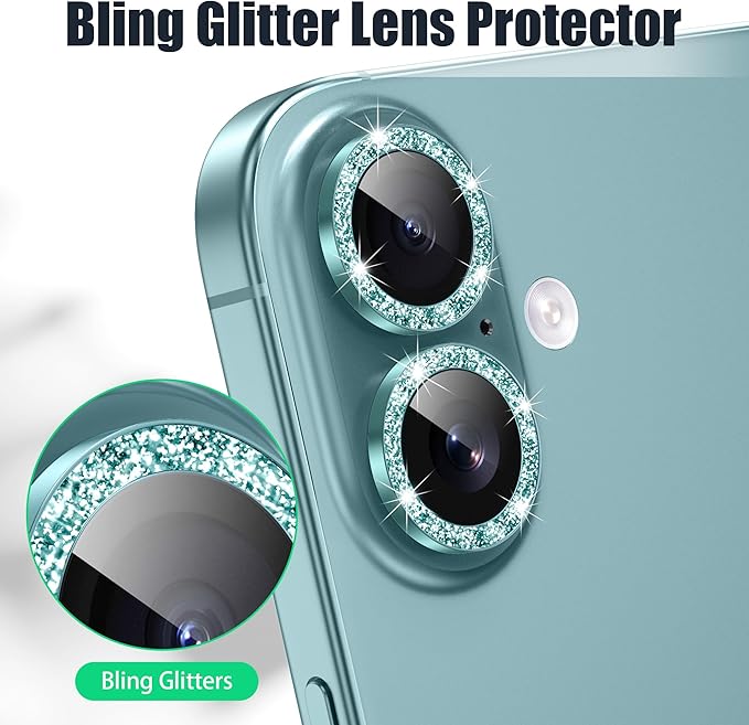 AGVEE 3+3 6 Pack for iPhone 16 6.1" / 16 Plus 6.7" Camera Lens Cover Protector - Image 5