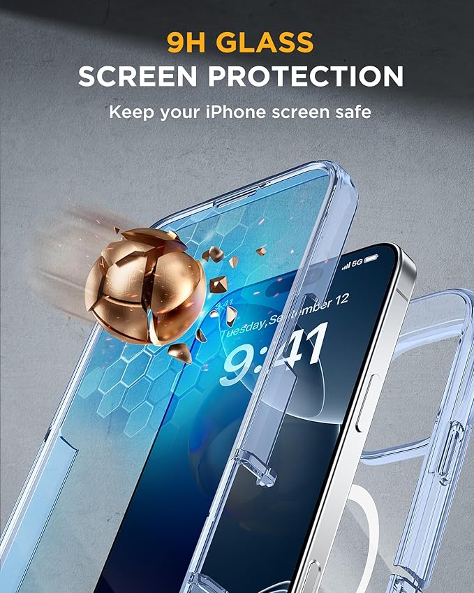 Miracase Magnetic for iPhone 16 Pro Case Full-Body Phone - Image 3