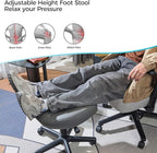 EUREKA ERGONOMIC Height Adjustable Foot Stool, 19x18'' Large Seat Under Desk - Image 7