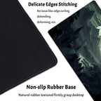 XXL Large Gaming Mouse Pad Anime Green Moon Mountains Desk Mat, Desk Decor - Image 3