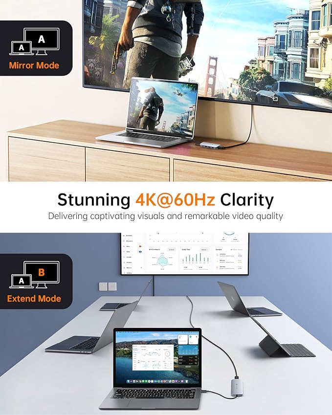 USB C Hub, 9 in 1 USB C Multiport Adapter - Image 5