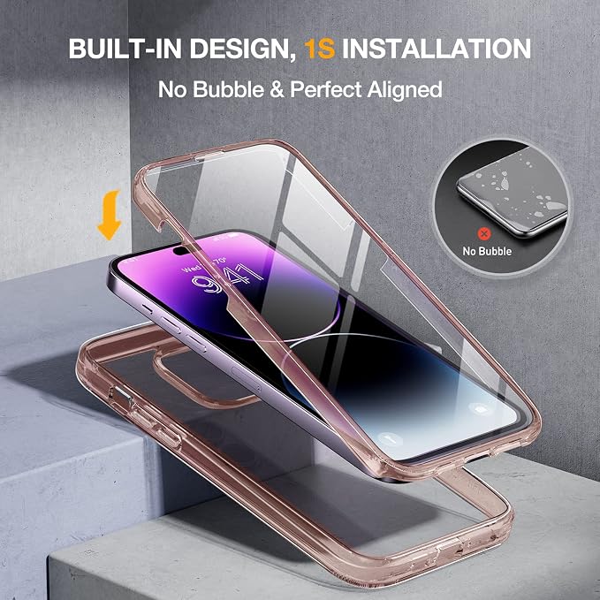 Miracase Glass Series Designed for iPhone 14 Pro Case 6.1 Inch, Upgrade - Image 3