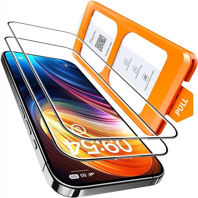 TOCOL for iPhone 16 Screen Protector 9H Hardness Military Grade Shatterproof HD by TOCOL