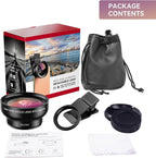 MIAO LAB 2-in-1 Phone Camera Lens Kit, 12.5X Macro + 0.45X Wide Angle Cell - Image 6