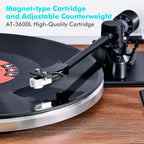Record Player with Speakers, Turntables - Image 2
