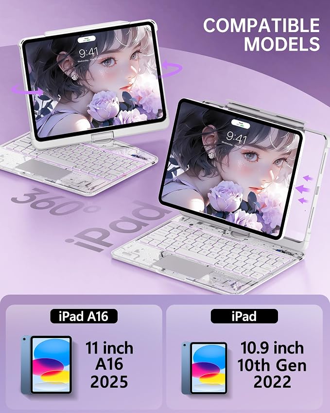 Intermerge Clear iPad A16 11th & 10th Generation 10.9" Case - Image 2
