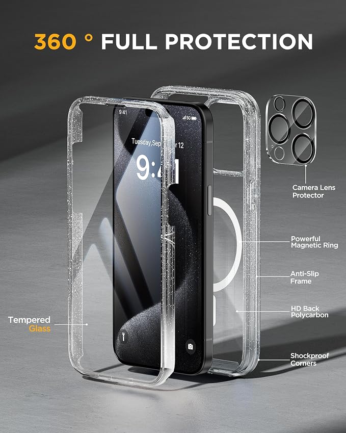 Miracase Magnetic for iPhone 12 Pro Max Case Full-Body Phone case - Image 2