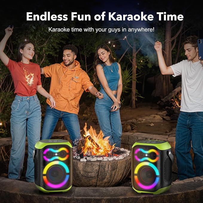 Portable Bluetooth Speakers 80W Big Powerful Wireless Outdoor Loud Stereo Deep - Image 8