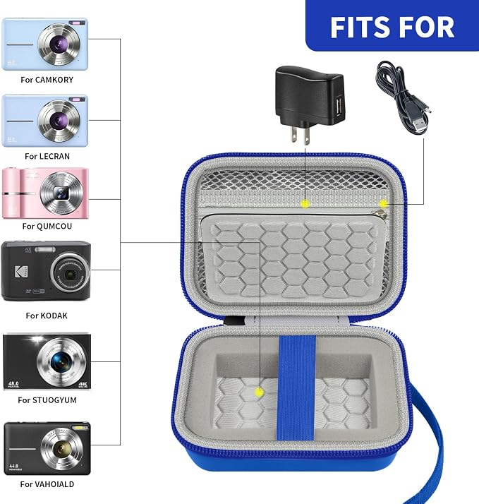 Carrying & Protective Case for Digital Camera, AbergBest 21 Mega Pixels 2.7" - Image 2