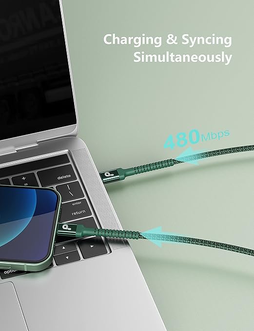 USB C to Lightning Cable 6FT 2Pack USB-C Fast Charger Cable Mfi Certified Type - Image 4