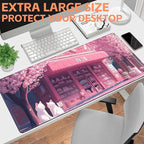Mouse Pad Large Cake Shop and White Cats Non-Slip Gaming Desk Mat - Image 6