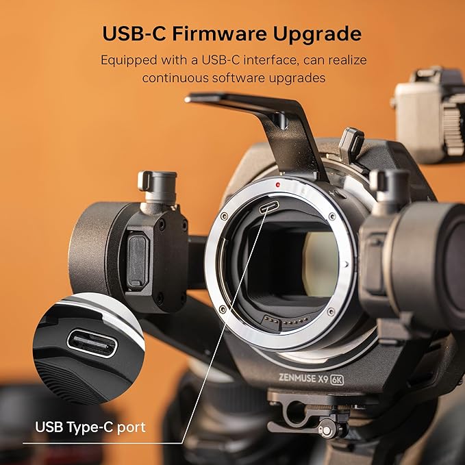 VILTROX EF-DL Lens Mount Adapter Auto Focus EF/EF-S Lens to DJI Ronin 4D Camera - Image 6