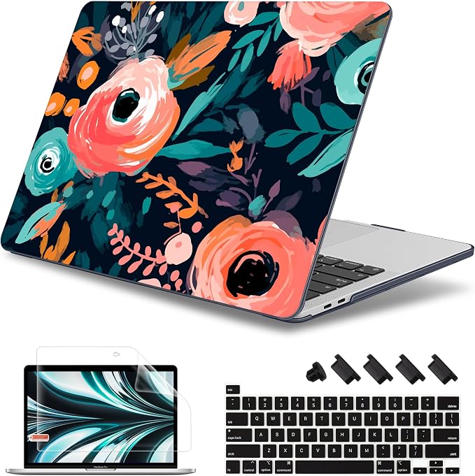 May Chen for New MacBook Pro 13 Case 2022 2020 Release, Plastic Crystal Hard by MayChen