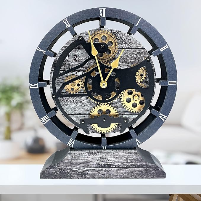 ImprovingLife The Gears Clock Desk Clock 10 inches - Image 5