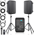 Professional Portable All-in-One 2-Way PA System Suitcase-Style Design by NBVOICE
