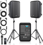 Professional Portable All-in-One 2-Way PA System Suitcase-Style Design by NBVOICE