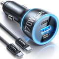 LISEN 170W Car Charger USB C Fast Charging by Lisen