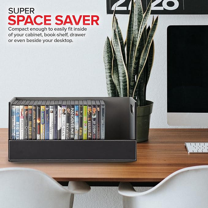 Stock Your Home DVD Storage Box, Movie Shelf Organizer - Image 7
