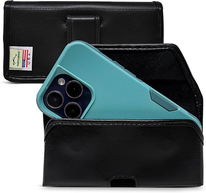 Turtleback Belt Holder for iPhone 16 Pro, 15 pro 14 Pro 13 Pro -Medium- Fits by Turtleback