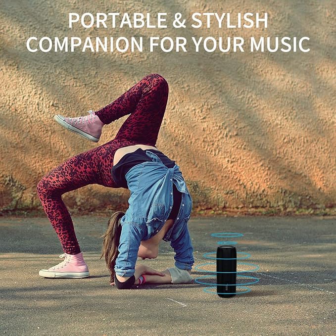 Bluetooth Speaker, MusiBaby M88 Speakers, Dual Pairing, Loud Stereo Sound - Image 6
