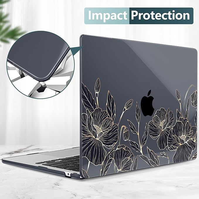 TWOLSKOO Compatible with M4 MacBook Air 13.6 inch Case 2025-2022 Release M4 - Image 6