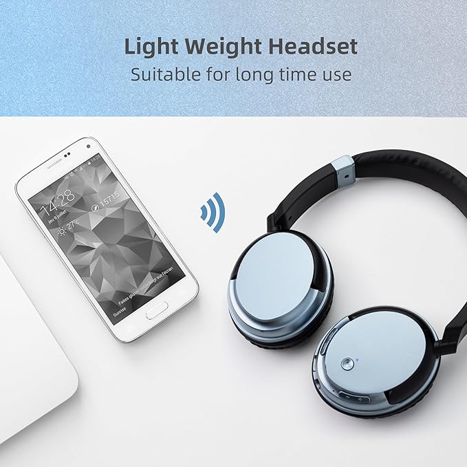 Wireless Bluetooth Headphone Over Ear, 3.5mm Audio Device, Wired and Wireless - Image 5